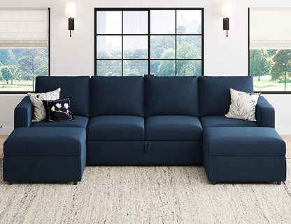 Belffin Modular Sectional Sleeper Sofa Bed - Image 4
