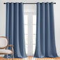 NICETOWN Stone Blue Blackout Curtains 102 inch Length, Grommet Energy Saving by NICETOWN