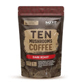 Instant Mushroom Coffee Dark Roast (60 Servings) With 10 Mushrooms (Lions Mane, Cordyceps, Turkey Tail & Other) Mixed With Gourmet 100% Arabica Instant Coffee for Focus & Gut Health Support