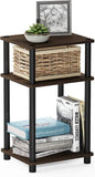 Furinno JUST Side Table, 3-Tier End Table, Open Shelves Night Stand, Bedside by Furinno-FitsYourSpaceFitsYourBudget