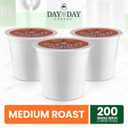Day To Day 200-Count Donut Blend, Medium Roast Single Serve Coffee Pods for K-Cup Keurig Brewers