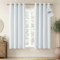 NICETOWN Farmhouse 100% Blackout Linen Curtains by NICETOWN