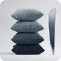 Topfinel Navy Blue Euro Shams Decorative Throw Pillow Covers 26x26 Inch Set of 4 by Topfinel