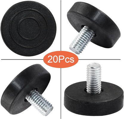 20Pcs 5/16" Thread Adjustable Furniture Levelers, M8 Stainless Steel Screw in - Image 3