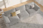 EASE MOOSE Sectional Modular Sofa, Comfty 3 Seat Cloud Couch, FSC Certified by EASEMOOSE