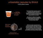 Bristot 100% Brasile Espresso Capsules – Balanced Taste Profile – Compatible with Lavazza Blue Machines – 50 Count*