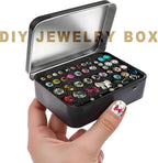 6 Pcs Small Metal Box With Lid -Black Hinged Cookie Jar,Used For Storage, Jewelry,Candy,Tea,Spices,Crafts,Pills,Mini Portable Storage Box,Card Game Storage Box,Black Tin 3.7x2.4x0.8 Inch