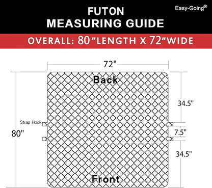 Easy-Going Reversible Couch Cover, Large Futon Sofa, Water Resistant Furniture - Image 6
