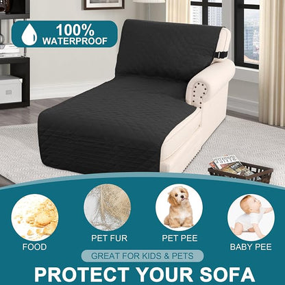 Turquoize 100% Waterproof Sofa Covers Chaise Lounge L Shape Sofa Protector Slip - Image 2