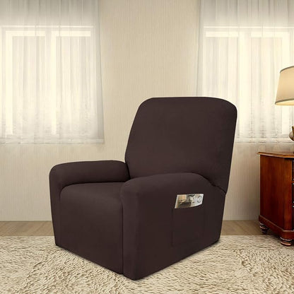 PureFit Stretc Recliner Chair Covers Fleece Soft Couch Covers - Image 2