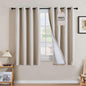 H.VERSAILTEX Linen Curtains 100% Blackout Curtains by HVERSAILTEX