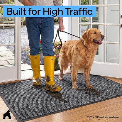 GORILLA GRIP Waterproof Traffic Guard Door Mat, Indoor Outdoor Heavy Duty - Image 7