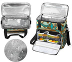 Vintage Boho Coffee Bean Maker Carring Bag Travel Carrying Storage Tote Compatible with Keurig K-Mini or Plus Portable Single Serve Brewer Case Pockets for K-cup Pods