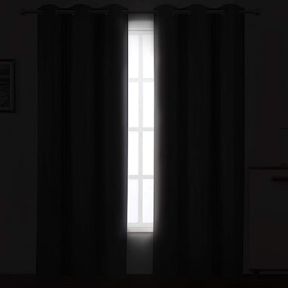 Grey Thermal Blackout Curtains/42 x 84 Inch/Set of 2 Panels Room Darkening - Image 3