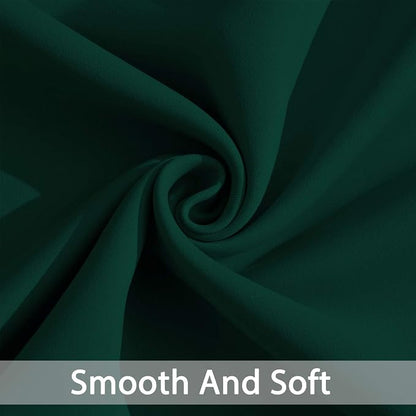 Yakamok Room Darkening Curtains 52x96 inch Length Dark Green-Living Room | 2 - Image 5