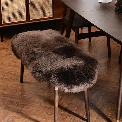 LLB Genuine Sheepskin Area Rug Wool Rug Fur Carpet Fluffy Shaggy Fur Rug - Image 4