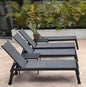 PURPLE LEAF Outdoor Chaise Lounge Set of 2 Aluminum Patio Lounge Chair by PURPLELEAF