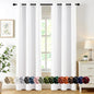 MIULEE Blackout Curtains for Bedroom 2 Panels 40 x 84 Inch Long Pure White | by MIULEE