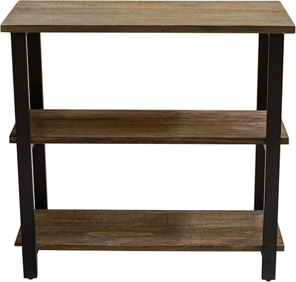 Alaterre Furniture Pomona Living Room 3-Tier Solid Wood Under-Window Bookshelf - Image 10