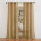 NICETOWN Sheer Linen Curtains Flax Texture 84 inch Length, Grommet Semi Sheer by NICETOWN