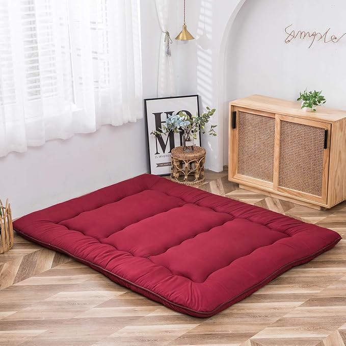 MAXYOYO Japanese Floor Mattress Futon Mattress, Thicken Sleeping Pad Foldable - Image 6