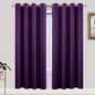 Yakamok Room Darkening Curtains 52x72 inch Length Purple-Living Room | 2 panels by Yakamok