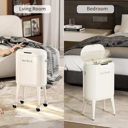 MRBIN Metal Slim Bathroom Motion Sensor Trash Can - Image 4
