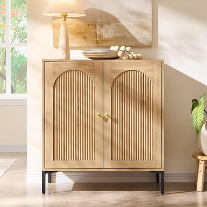 IFBUY Modern Sideboard Buffet Cabinet, Wooden Modular Coffee Bar Cabinets - Image 8