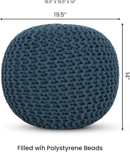REDEARTH · Round Pouf Bean Bag Ottoman - Image 3