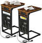 AMHANCIBLE C Shaped End Table by AMHANCIBLE