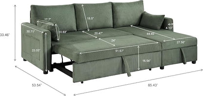 Queen Sleeper Sofa, Convertible Sofa Bed - Image 3