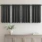MIULEE 4 Panel Set Short Bedroom Blackout Curtains 54 Inch Long Dark Grey | by MIULEE