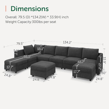 HONBAY Modular Sectional Sofa - Image 2
