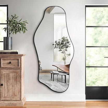 Large Irregular Mirror, Modern Organic Shaped Mirrors - Image 8