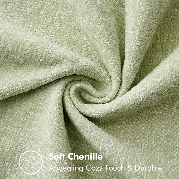 MIULEE Decorative Couch Throw Pillow Covers 16x16 Inch Light Green 2 Pack | - Image 4