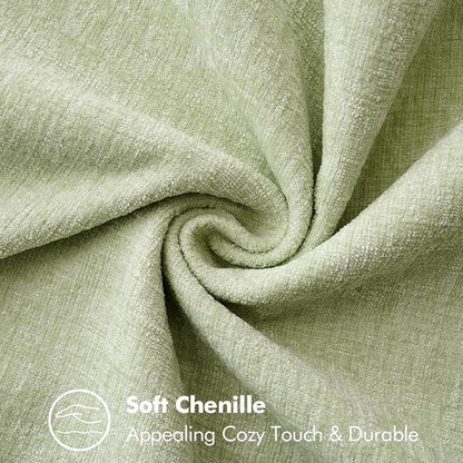 MIULEE Decorative Couch Throw Pillow Covers 16x16 Inch Light Green 2 Pack | - Image 4