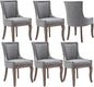 Modern Dining Chairs Set of 6, High Back Dining Chairs Side Chairs by MZDOO