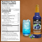 Syruvia Blueberry Syrup For Drinks 25.4 Ounces Blueberry Flavoring Syrup