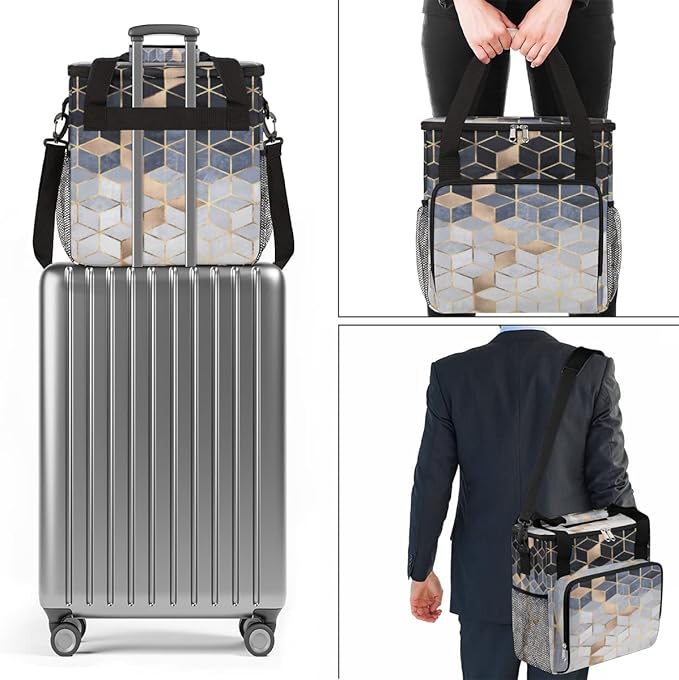 cfpolar Coffee Maker Storage Bag, Waterproof Travel Carrying Storage Tote Bag Organizer Case, Compatible with K-Mini or K-Mini Plus, And Suitable for Other Accessories， With Pockets for K-Cup Pods