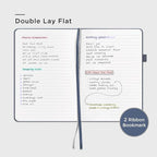 &And Per Se Lined Journal Notebook (5 Packs), 160 Pages, A5 5.7 x 8 inches College Ruled Thick Paper Notebook Journals for Writing, Hardcover Notebooks for Women Men Office School (Dark Blue)