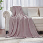 Dusty Rose Pink Fleece Plush Throw Blanket 50"x60"for Couch Fuzzy Cozy | Super by JIAHANNHA