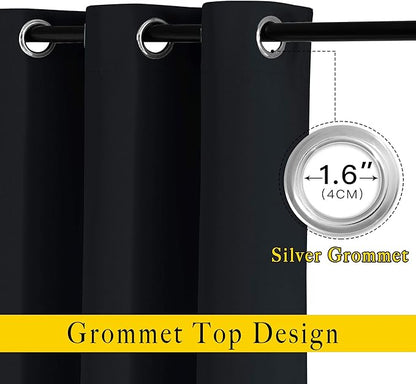 NICETOWN Blackout Curtain Panels 72 inches - Image 2