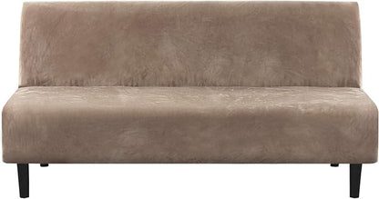 H.VERSAILTEX Real Velvet Futon Cover Armless Sofa Covers Sofa Bed Covers by HVERSAILTEX