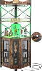 Aheaplus Corner Bar Cabinet by Aheaplus