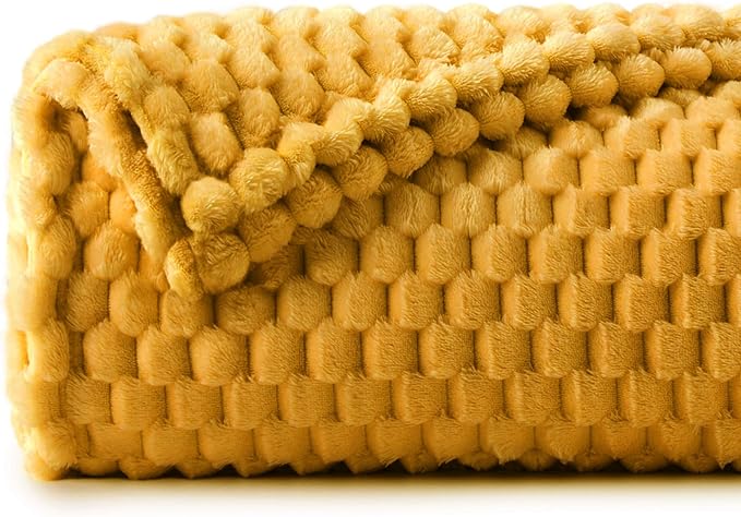 BEDELITE Mustard Yellow Twin Blanket by BEDELITE