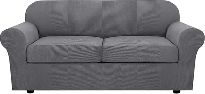 H.VERSAILTEX 3 Piece Stretch Sofa Covers by HVERSAILTEX