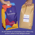 Sarasota Coffee Whole Bean Highlander Grogg | Medium Roast Gourmet Flavored Coffee Beans | Low Acid, Mold Free, Specialty Grade Flavored Bulk Beans | 5lb (80 oz)