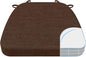 AAAAAcessories D-Shaped Chair Cushions, Machine-Washable Cover by AAAAAcessories