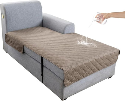 Genina L Shape Couch Cover, Sectional Couch Chaise Covers, Waterproof Washable by Genina