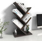 Godferyxin Book Tree Bookshelf, 5-Tier Wood Bookshelf Tree Bookcase by Godferyxin
